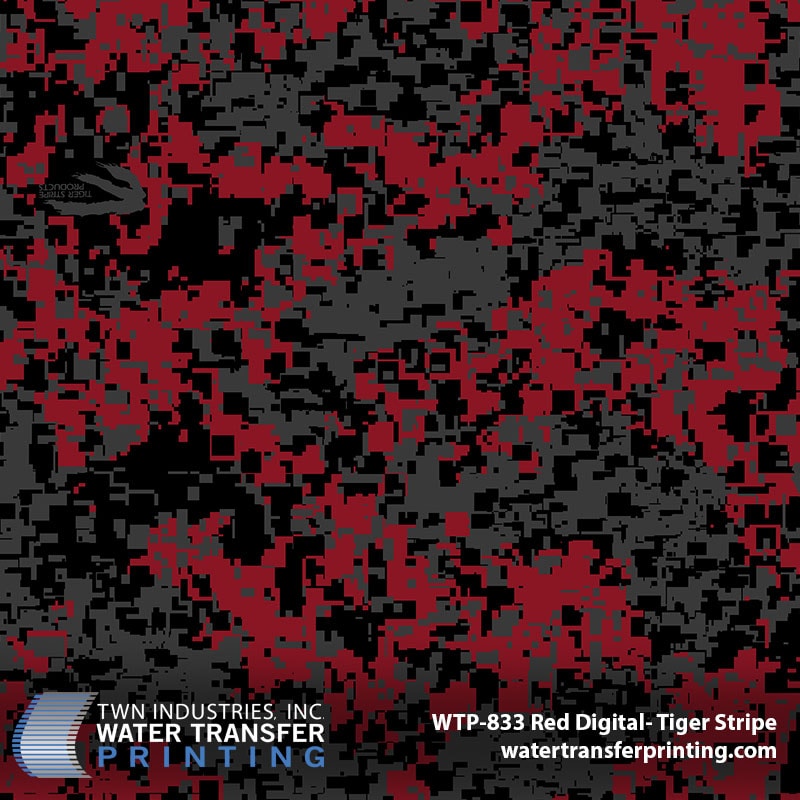 Red Digital Tiger Stripe