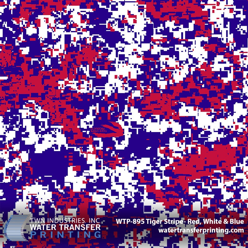 Tiger Stripe — Red, White, Blue